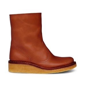 Swedish Hasbeens Cognac Leather Boot Size 38